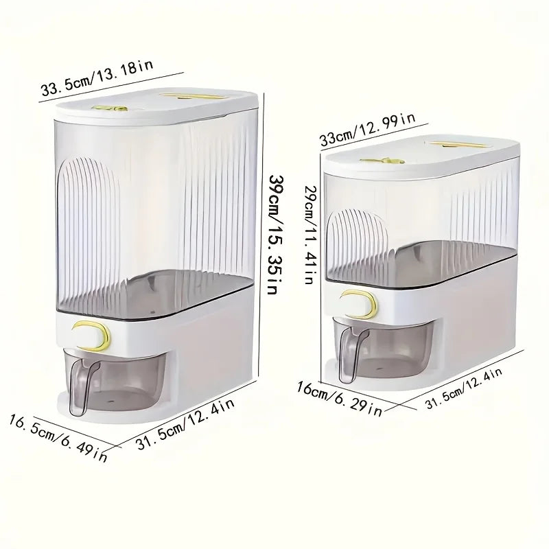 EasyMeasure Kitchen Rice Storage Station